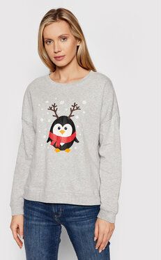 Vero Moda Mikina Penguin 10262928 Sivá Regular Fit