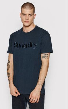 Superdry Tričko Source Tee M1011337A Tmavomodrá Regular Fit