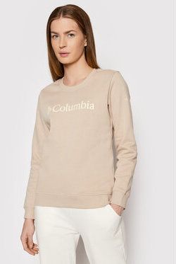 Columbia Mikina Logo 1895741271 Béžová Regular Fit