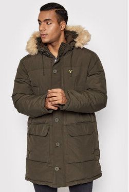 Lyle & Scott Parka Heavyweight Longline JK1320V Zelená Regular Fit