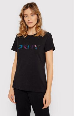 DKNY Tričko P1JMKDNA Čierna Regular Fit