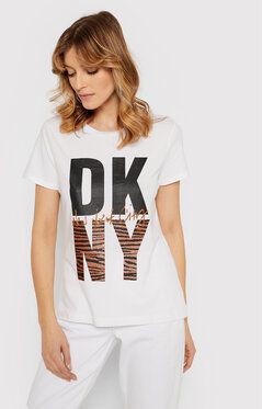 DKNY Tričko P1HPVDNA Biela Regular Fit