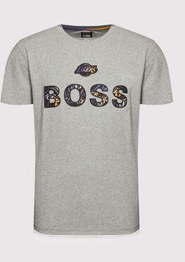Boss Tričko NBA TBasket_2 50461962 Sivá Relaxed Fit