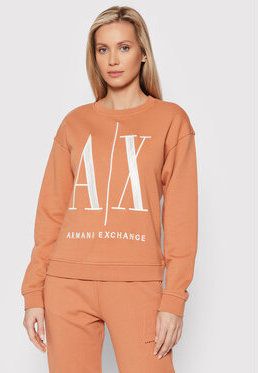 Armani Exchange Mikina 8NYM02 YJ68Z 1764 Hnedá Regular Fit