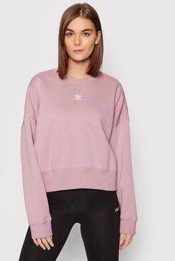 adidas Mikina adicolor Essentials Fleece HF7480 Ružová Relaxed Fit