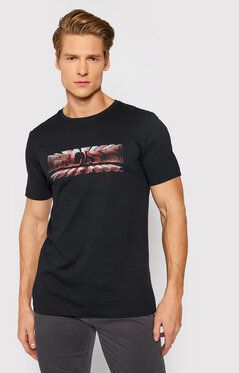 Boss Tričko Tee 4 50457465 Čierna Regular Fit