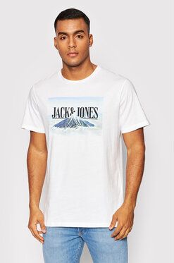 Jack&Jones Tričko Azan 12200159 Biela Regular Fit