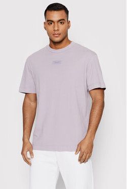 Jack&Jones Tričko Rubber 12198387 Fialová Relaxed Fit