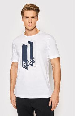 Boss Tričko Tee 2 50462873 Biela Regular Fit