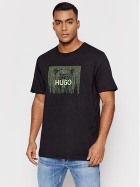 Hugo Tričko Dintage 50463214 Čierna Regular Fit