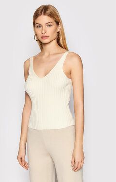 Vero Moda Top Sarah 10257394 Béžová Slim Fit