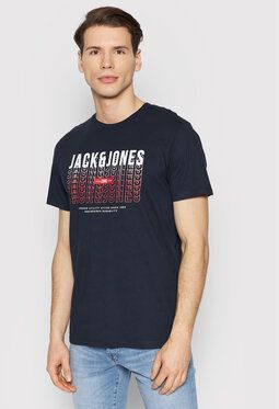 Jack&Jones Tričko Cyber 12200225 Tmavomodrá Regular Fit