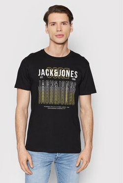 Jack&Jones Tričko Cyber 12200225 Čierna Regular Fit