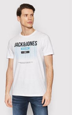 Jack&Jones Tričko Cyber 12200225 Biela Regular Fit