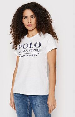 Polo Ralph Lauren Tričko 211858438001 Biela Regular Fit