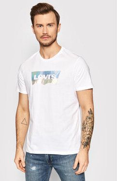 Levi's® Tričko Graphic Crewneck 22491-1047 Biela Regular Fit