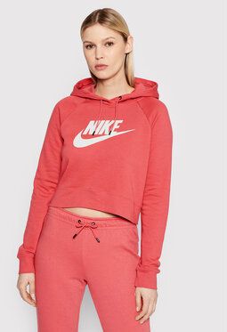 Nike Mikina Sportswear Essential CJ6327 Ružová Loose Fit