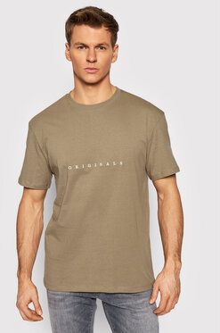 Jack&Jones Tričko Copenhagen 12176780 Hnedá Relaxed Fit
