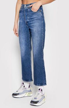 Levi's® Džínsy Ribcage Crop Bootcut A1967_1 Tmavomodrá Slim Fit