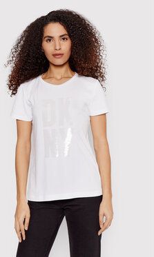 DKNY Tričko P1KMADNA Biela Regular Fit