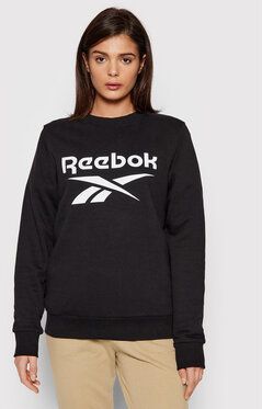 Reebok Mikina Frotte Identity Logo GL2534 Čierna Oversize