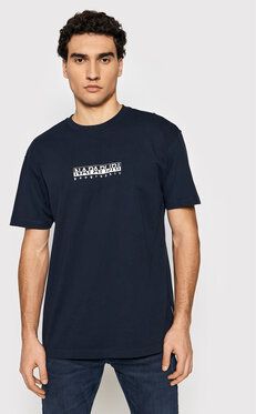 Napapijri Tričko S-Box Ss 3 NP0A4GDR Tmavomodrá Regular Fit