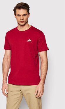 Alpha Industries Tričko Basic Small Logo 188505 Červená Regular Fit