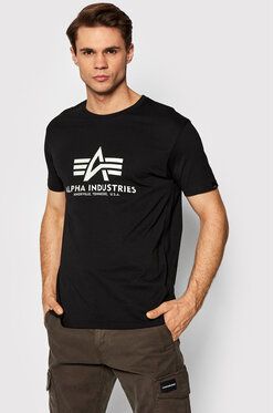 Alpha Industries Tričko Basic Kryptonite 116521 Čierna Regular Fit