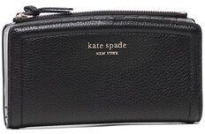 Kate Spade Veľká dámska peňaženka Zip Slim Wallet K5613 Čierna