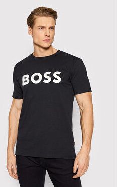 Boss Tričko Thinking 1 50469648 Čierna Regular Fit