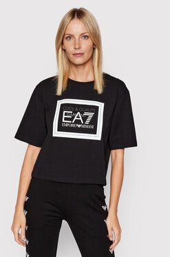EA7 Emporio Armani Tričko 3LTT28 TJ2HZ 1200 Čierna Regular Fit