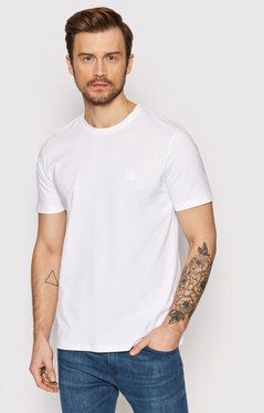 Boss Tričko Tales 50472584 Biela Relaxed Fit