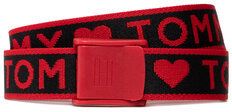 Tommy Hilfiger Detský opasok Plaque Webbing Belt Hearts AW0AW11146 Červená