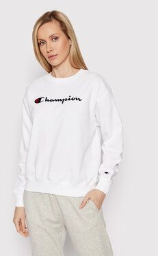 Champion Mikina Crewneck 114922 Biela Regular Fit