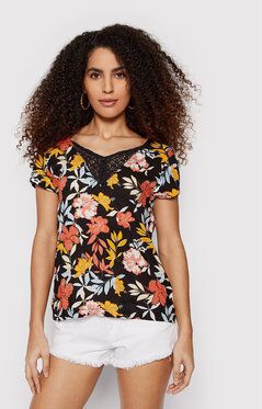 Roxy Blúzka Paradise Stories ERJWT03527 Čierna Regular Fit