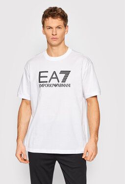 EA7 Emporio Armani Tričko 3LPT37 PJFBZ 1100 Biela Regular Fit