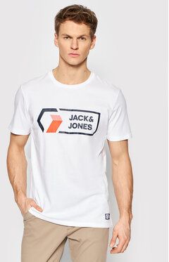 Jack&Jones Tričko Logan 12204902 Biela Regular Fit