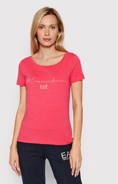 EA7 Emporio Armani Tričko 3LTT16 TJCRZ 1410 Ružová Regular Fit