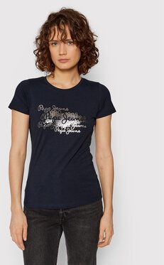 Pepe Jeans Tričko Anna PL505121 Tmavomodrá Regular Fit