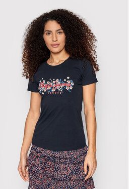 Pepe Jeans Tričko Bego PL505133 Tmavomodrá Regular Fit
