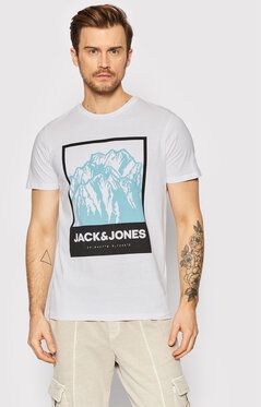 Jack&Jones Tričko Booster 12209200 Biela Regular Fit