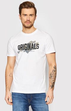 Jack&Jones Tričko Sprays 12205191 Biela Standard Fit