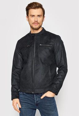 Only & Sons Bunda z imitácie kože Willow 22021446 Čierna Regular Fit