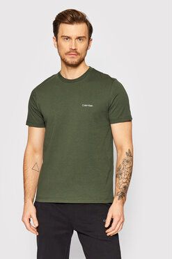 Calvin Klein Tričko Chest Logo K10K104062 Zelená Regular Fit