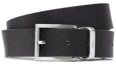 Guess Pánsky opasok Adjustable & Revesible Belt BM7545 LEA35 Čierna