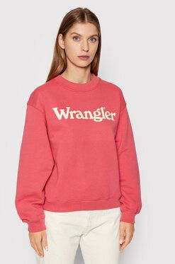 Wrangler Mikina Retro W6N0HAXGH Ružová Regular Fit