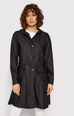 Rains Nepremokavá bunda 18130 Čierna Regular Fit