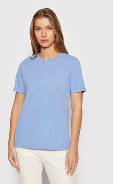 Pieces Tričko Ria 17086970 Modrá Regular Fit