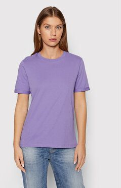Pieces Tričko Ria 17086970 Fialová Regular Fit