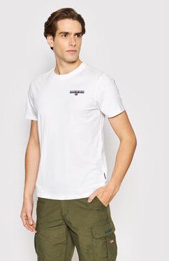 Napapijri Tričko S-Ice NP0A4GWI Biela Regular Fit